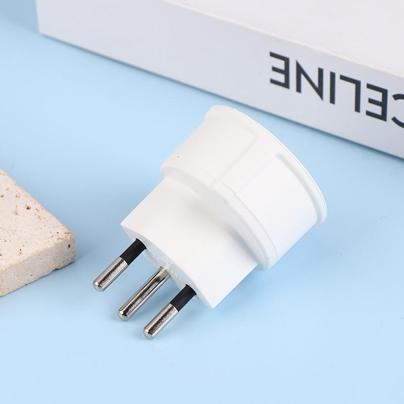 1Pc European France To Swiss Plugs Travel Adapter 3 Pin Plug 10A 250V Power Plug EU To Switzerland Electrical Plug Socket