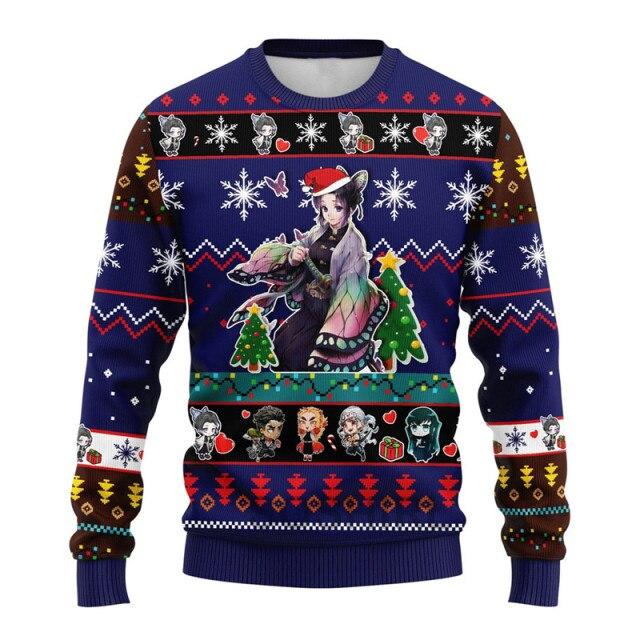 Толстовка Agatsuma Zenitsu, забавная толстовка Kawaii, уродливый рождественский наряд, Harajuku Demon Slayer, пуловеры в стиле аниме, уличная одежда в стиле хип-хоп