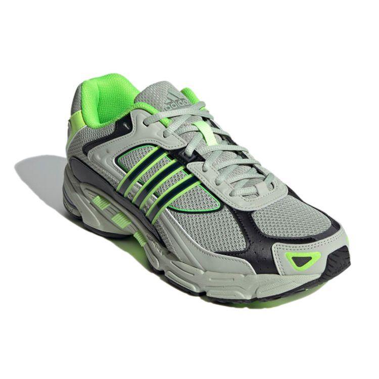 adidas Оригинальные Кроссовки для Бега Мужские Низкие Ткань Поглощение Ударов Нескользящие Дышащие Стиль Тренд Серый Зеленый FX6163