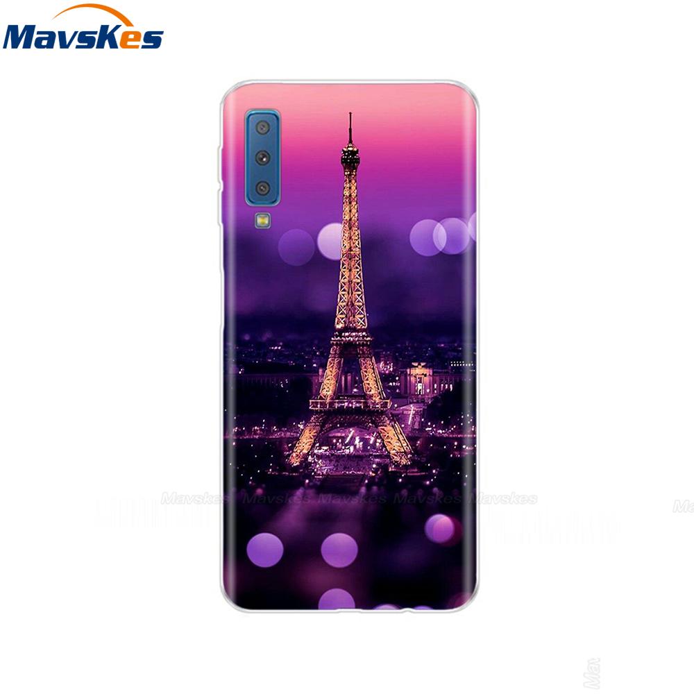 Силиконовый Чехол Для Samsung Galaxy A7 2018 Чехол A750 A750F Чехол 6.0' ТПУ Чехол для Телефона Для Samsung A 7 2018 750 750F Fundas Coque