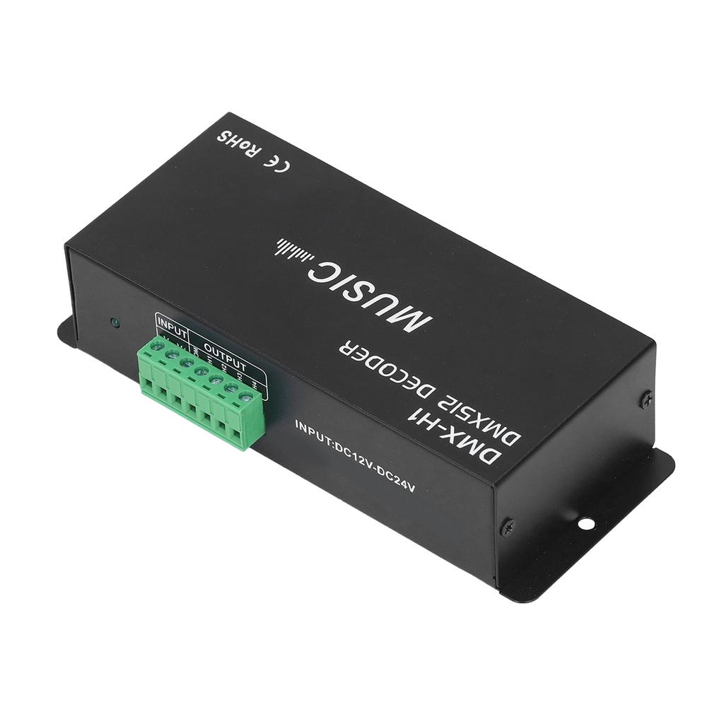 4 Channel DMX 512 Decorder Adjustable RGB Dimming LED Decorder Controller for Bars Hotels Sober