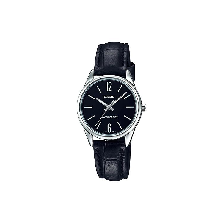 Casio Женские стандартные часы Черные LTP-V005L-1BUDF