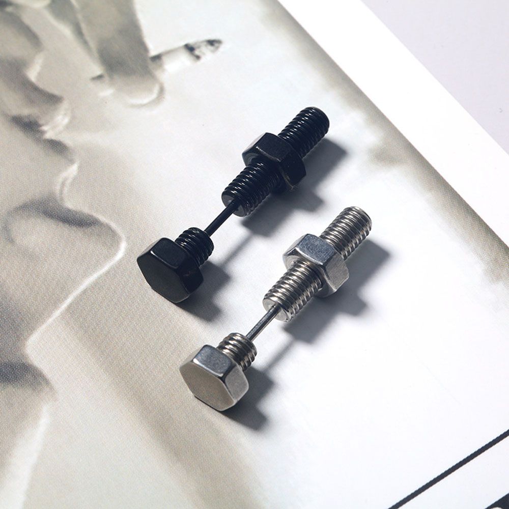 For Men Women Stainless Steel Gift Screw Piercing Jewelry Fashion Accessories Ear Studs Earrings