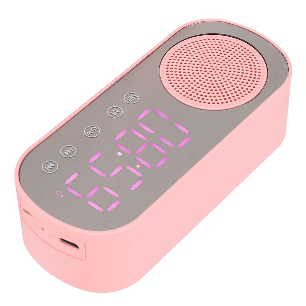 Будильник Bluetooth-динамик HIFI LED Зеркальный экран Micro USB зарядка FM-радио Цифровые часы для