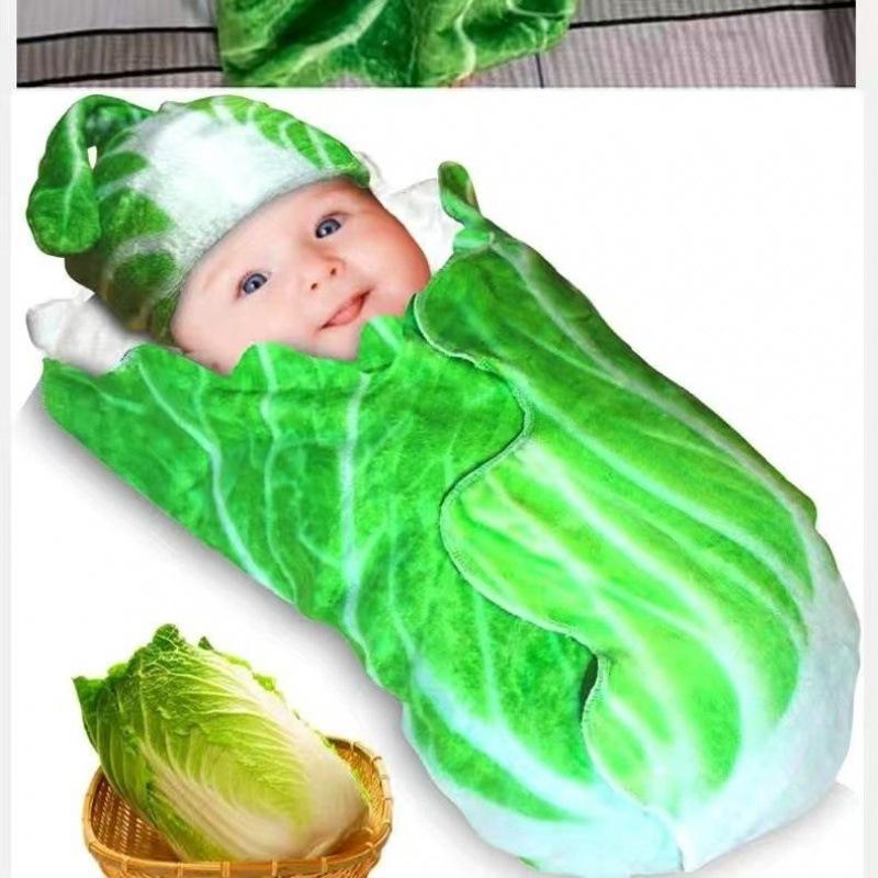 Теплый плед Super Soft Baby в форме капусты