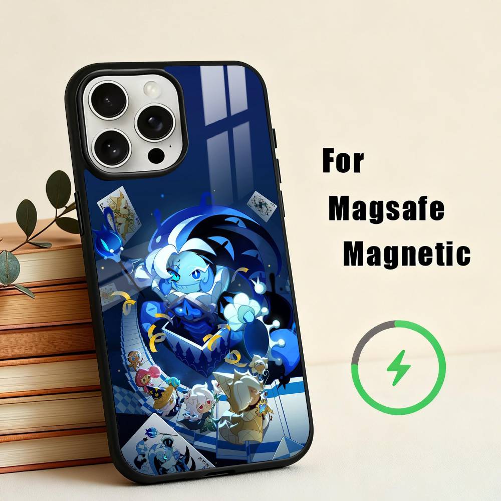 S-Shadow M-Milk C-Cookie R-Run   Phone Case For iPhone 17,16,15,14,13,12,Plus,Pro,Max for Magsafe Magnetic Wireless Charging