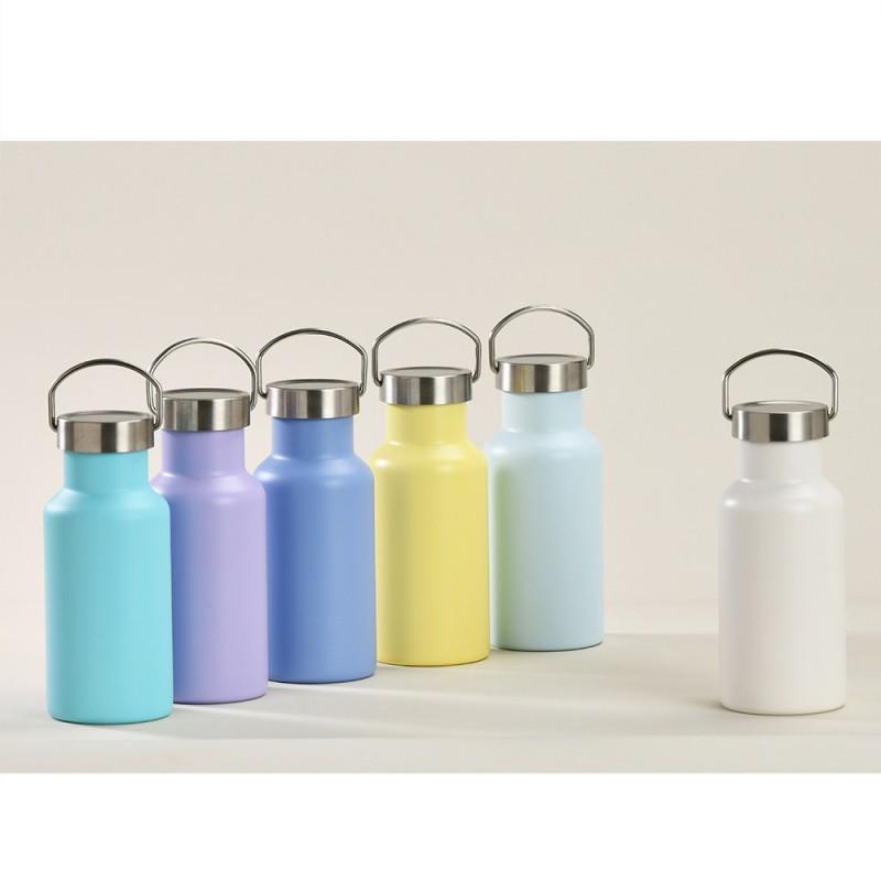 350ml Double-Wall Stainless Steel Travel Mug With Handle Vacuum Insulated Outdoor Sports Daily Use