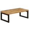 VidaXL Table basse 100x50x35 cm Bois de manguier solide et acier