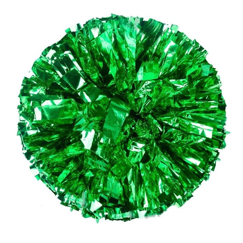 Женские разноцветные помпоны для черлидинга, шарики для черлидинга, черные и синие, золотые, серебряные, красные, зеленые, танцевальные аксессуары для черлидинга