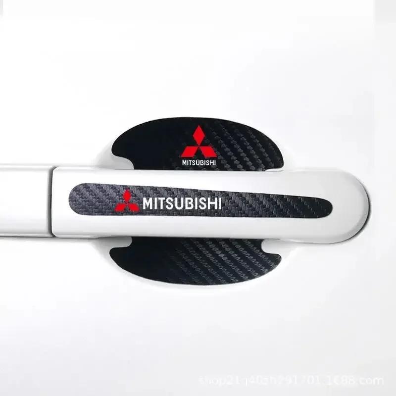 zjdf10 For Mitsubishi Lancer 9 10 ASX L200 Colt Pajero Outlander Mirage Eclipse 8pcs Car Door Bowl Handle Protective Stickers Decal