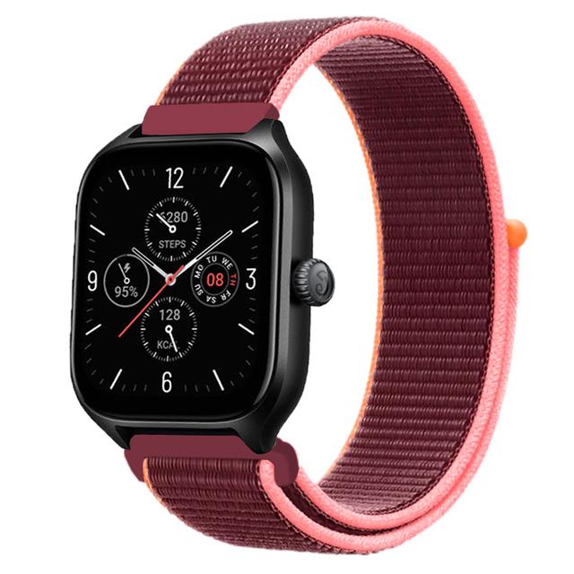 20 мм 22 мм Нейлоновый ремешок-петля Для Amazfit GTS 4/3/3pro/2e/GTS 2 Mini/GTR 4 47 мм/GTR 2/Stratos 2 3 Ремешок Для Amazfit Bip 3 Pro Correa