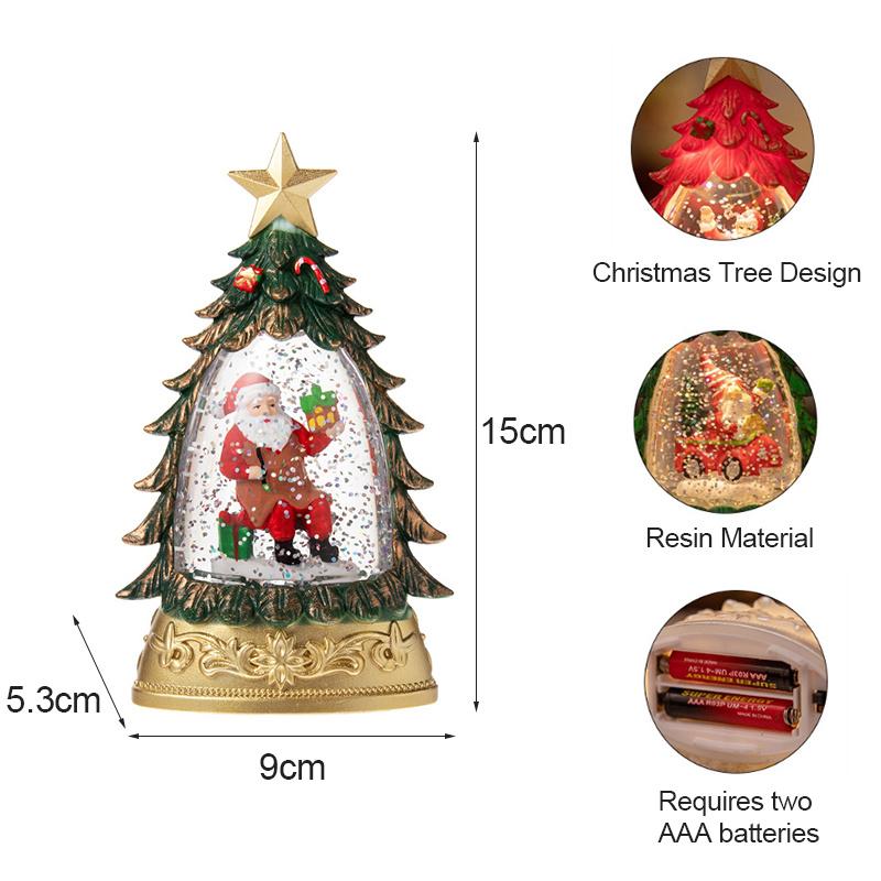 Рождественские украшения Светящиеся огни для рождественской елки Рождественские огни в виде снежинок Украшение для рабочего стола на рождественскую елку Ночные огни