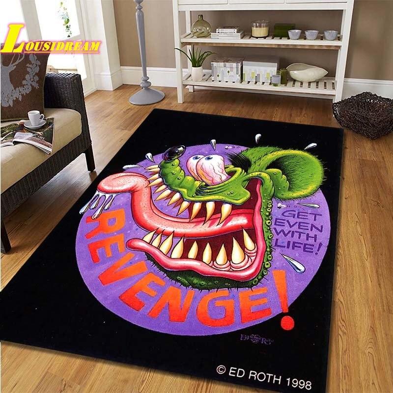 Коврик в стиле крыса в стиле фанк, детский игровой ковер для ползания, ковер для гостиной, спальни, кухни, ванной комнаты, балкона, противоскользящий коврик, реквизит для фотосъемки