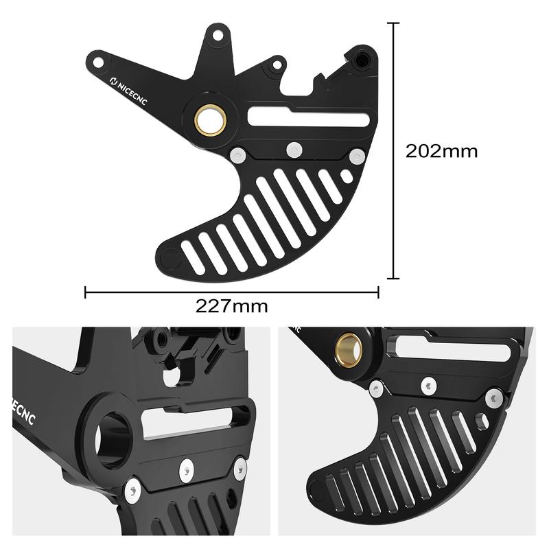 For KTM EXC 300 EXC-F 350 SX 125 SX-F 450 2004-2025 Dual Calipers Bracket Brake Disc Guard For GasGas EC300 For Husqvarna TE300