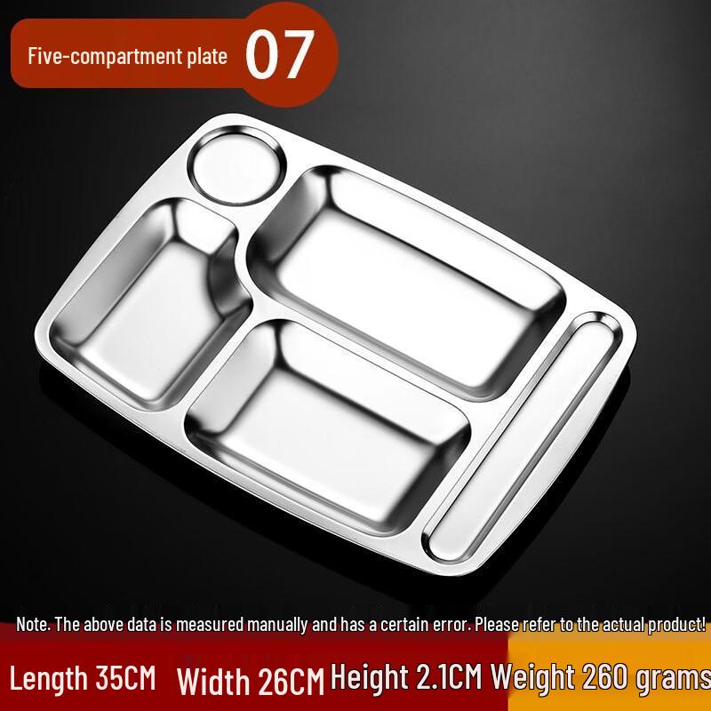 Thickened Stainless Steel Divided Lunch Box Set