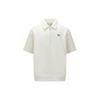 Solid Color Breathable Short Sleeve Polo Shirt Unisex Tops Off-White 24SRC401UGW2