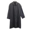 Silk Wool Blend Stainless Collar Coat 96A7 Navy Men's Used
