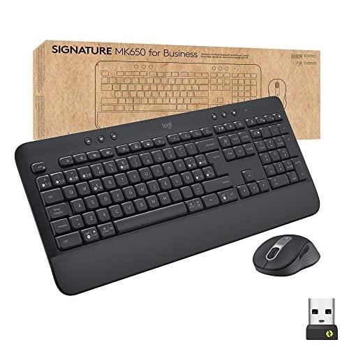 Ensemble clavier et souris - LOGITECH - MK650 - Sans fil - Bluetooth LE - Graphite - Espagnol