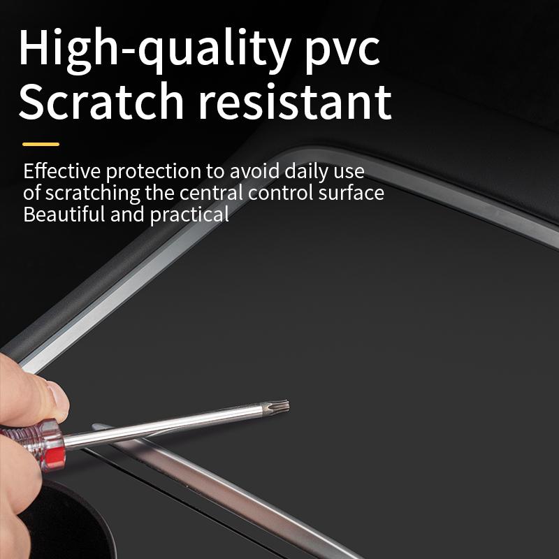 Для Tesla Model 3 2021 22 2023/Model Y Наклейка на центральный пульт управления Защитная наклейка на центральный пульт управления Интерьер автомобиля