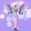 Electric Light Stick Music Butterfly Wings Magic Wand, Children'S Luminous Fairy Stick Girl Toy Gift Box