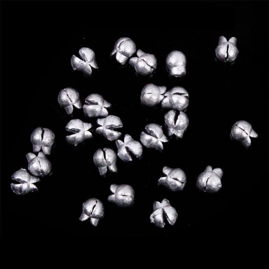 50/100 шт. 0,5-2 г металлическое рыболовное грузило с утконосом, сверхмощное морское, пресноводное, глубокое рыболовное отверстие, вес шарика из бисера, аксессуары для рыбалки на открытом воздухе