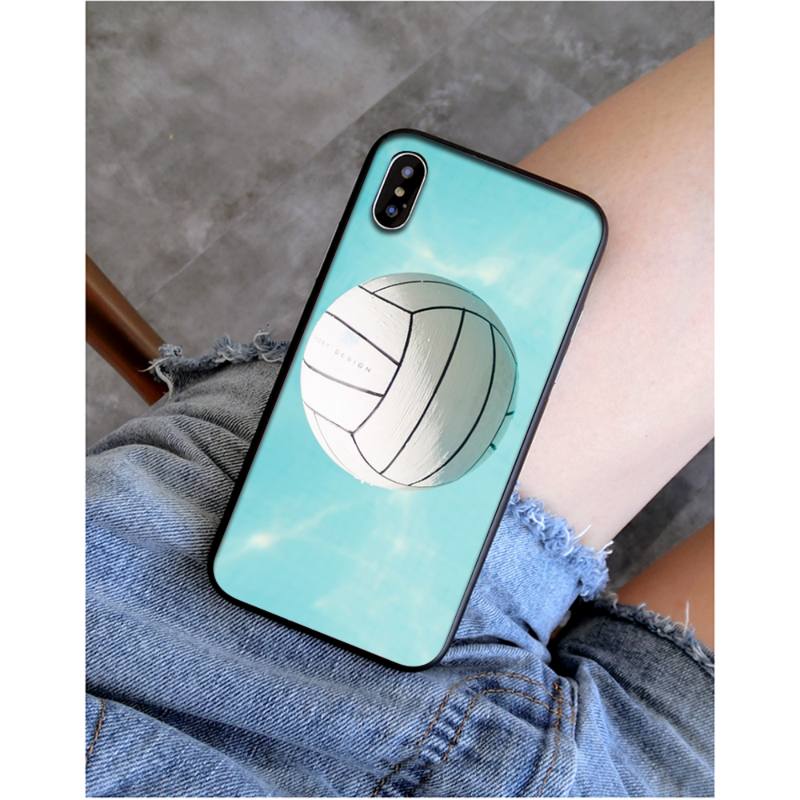YNDFCNB I love Volleyball Phone Case for iphone 11 12 Mini Pro Max X XS MAX 6 6s 7 8 Plus 5 5S 5SE XR SE2020
