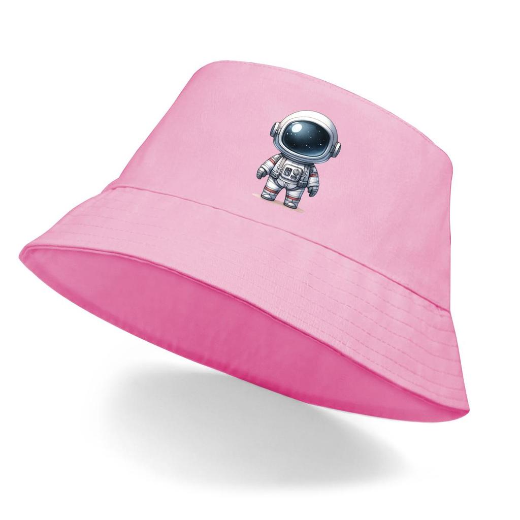 Панама с принтом «Маленький астронавт», Мужская шляпа с широкими полями, Простая, Двусторонняя, Пляжная кепка