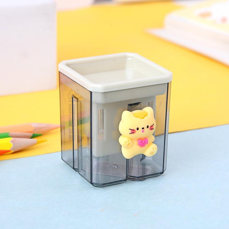 1pc Creative Pencil Sharpeners Ins Korean Fashion Geometry Style Morandi Color Sharpener Back To School Office Accessories