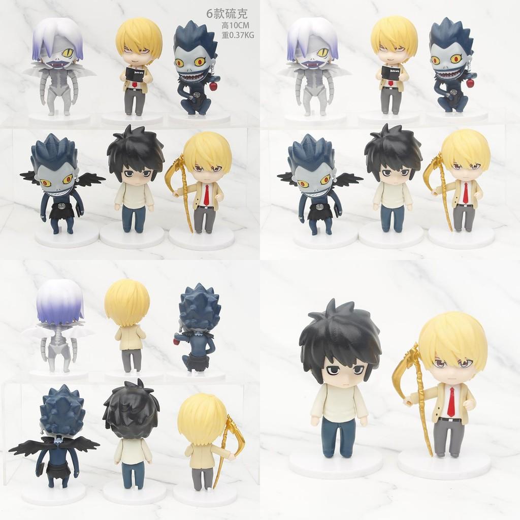 Набор экшн-фигурок Death Note Детализированные ПВХ-модели с L, Лайтом, Рюком, Ремом Коллекционные фигурки