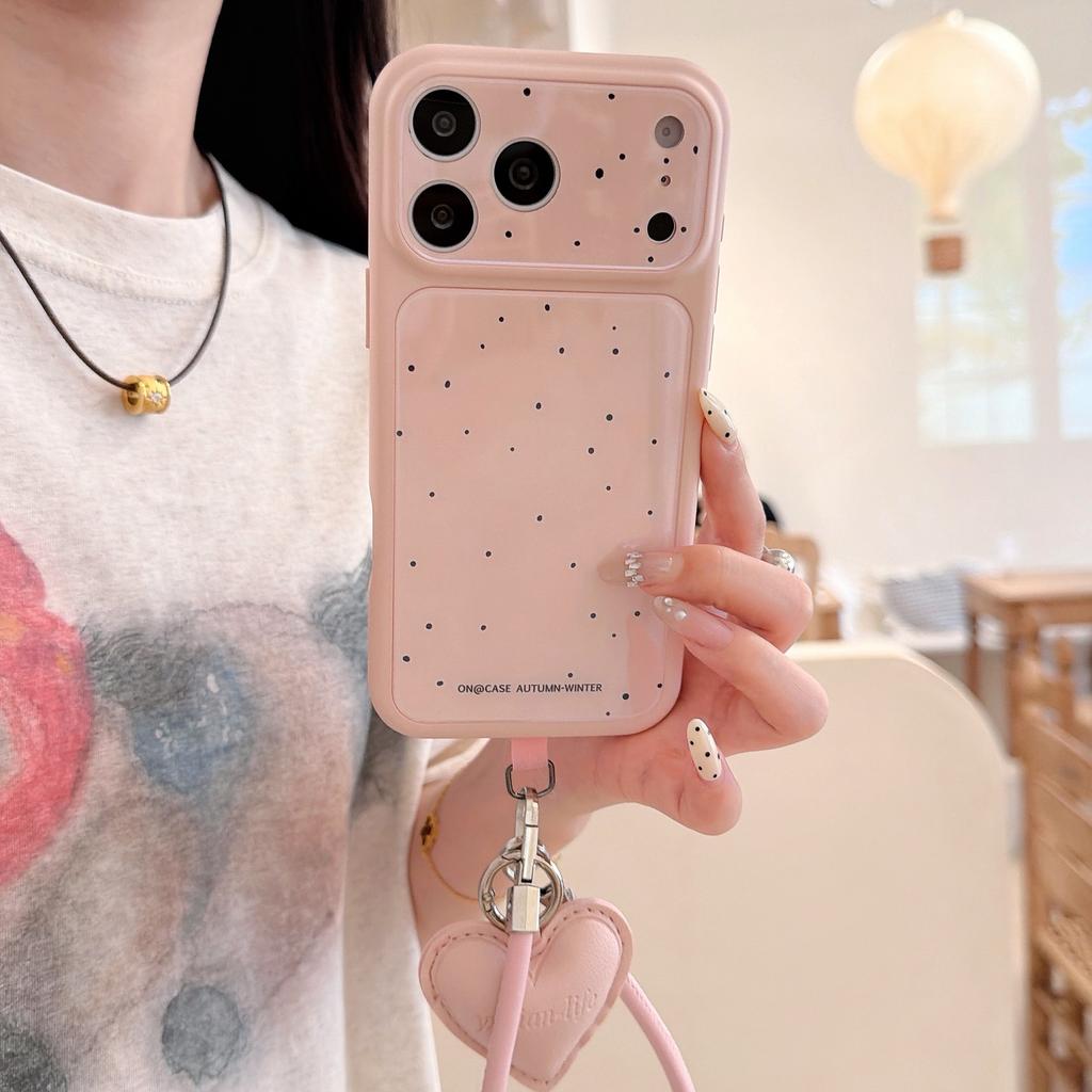 Мелкий свежий горошек подходит для чехла для мобильного телефона Apple 17pro 17promax противоударный чехол 16 чехол с большим окном 15.