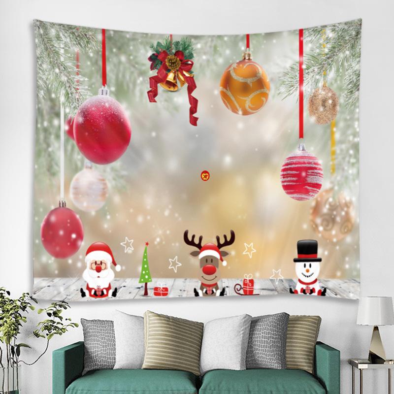 Christmas Holiday Decoration Scene Hanging Cloth Wall Covering Bedroom Decoration Cloth Tapestry