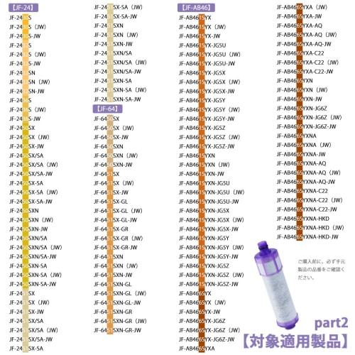 Replacement cartridge for JF-22 cartridges (JF-22-F, JF21TK, JF-22-B2), removes 15+3 substances. Compatible with JF-22-S cartridges, JF-22-CF high-gra