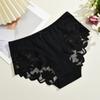 S-XXL Женские кружевные трусики пэчворк бесшовное нижнее белье сексуальные роскошные с вырезами однотонные слипы для девочек со средней посадкой дышащее нижнее белье