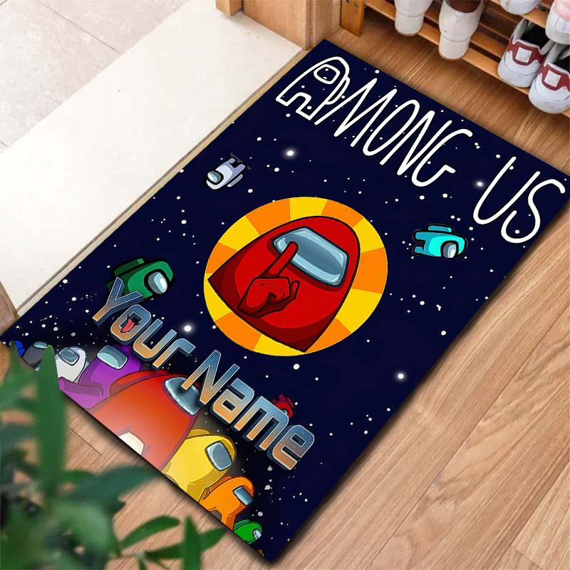Among Custom Name Carpet Rug For Living Room Bedroom Home Sofa Decoration,Kids play Non-slip Floor Mat