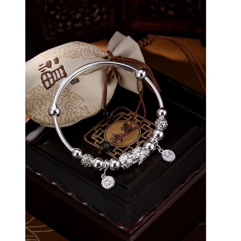 Zuyin S999 Lucky Bead Pixiu браслет женские деньги монета браслет из бисера круглый браслет из бисера