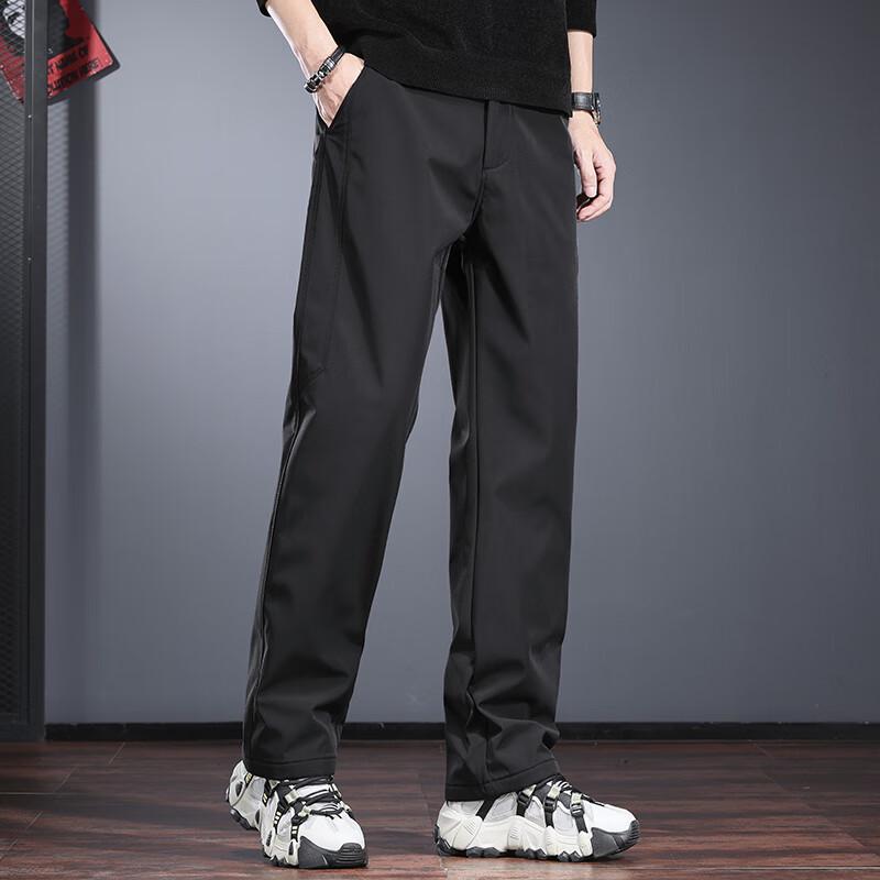 Мужские водостойкие прямые брюки из мягкой оболочки Jie Leinuo для активного отдыха