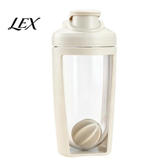 Large Capacity Shaker Bottle with Handle And Mixing Ball, Double Layer Sports Water Protein Bottle, Cup for Fitness Gym Outdoor Use Workout Supplement