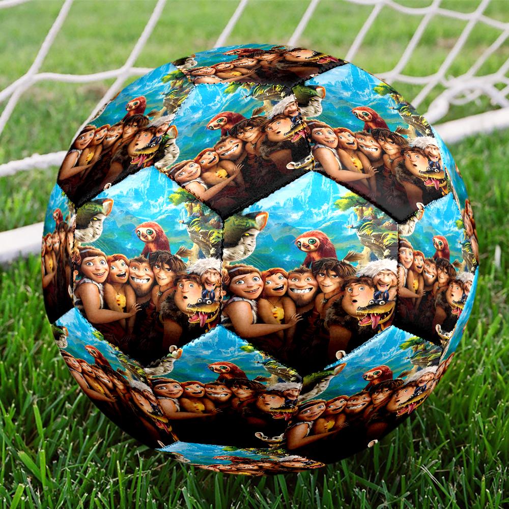 The Croods Theme Size 5 Soccer Ball, Suitable for Both Indoor and Outdoor Matches, a Gift Suitable for Everyone.