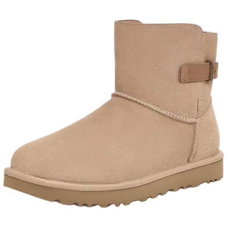 UGG Round Toe Warm Short Snow Boots Unisex Boots Sand 1166776-DUNE