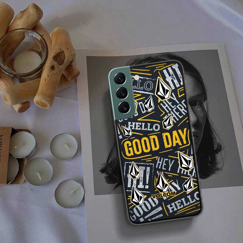 Volcom Logo Phone For Samsung S25 Edge Galaxy S22 Ultra S21 S10 S9 Plus S20 S23 S24 FE Case S10E Cover Silicone Soft Coque Funda