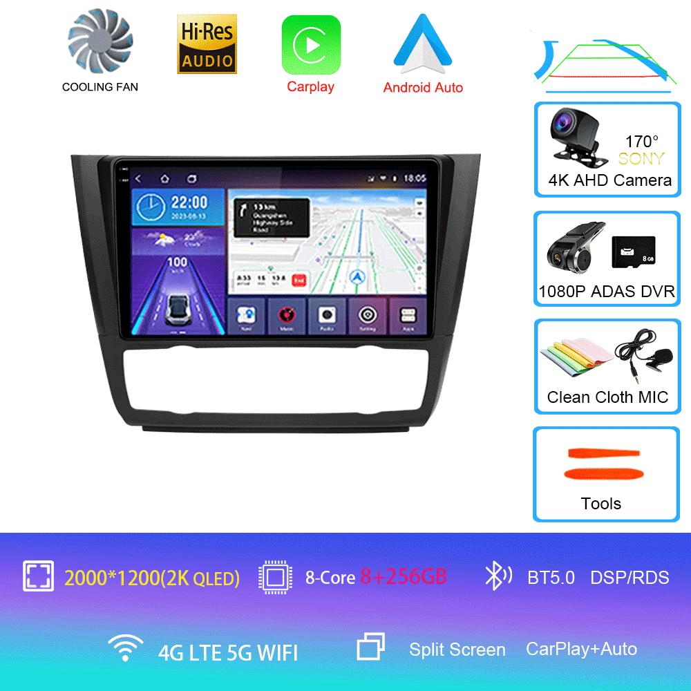 Car Radio Android 14 For BMW 1 Series E81 E82 E87 E88 2004 - 2012 Carplay Multimedia Video Player Serero Auto No 2Din DVD