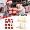 Newooh Bow Maker Wooden Wreath Bow Maker Tool, Durable Portable Bow Tie Machine for Kitchen and Home Making, Beige