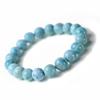 Eigado Larimar 10mm Inner Diameter Healing Natural Power One of the Three Greatest Healing Stones Bracelet, Beads, 29.8g, 17cm, Stone, Stone, Stone,