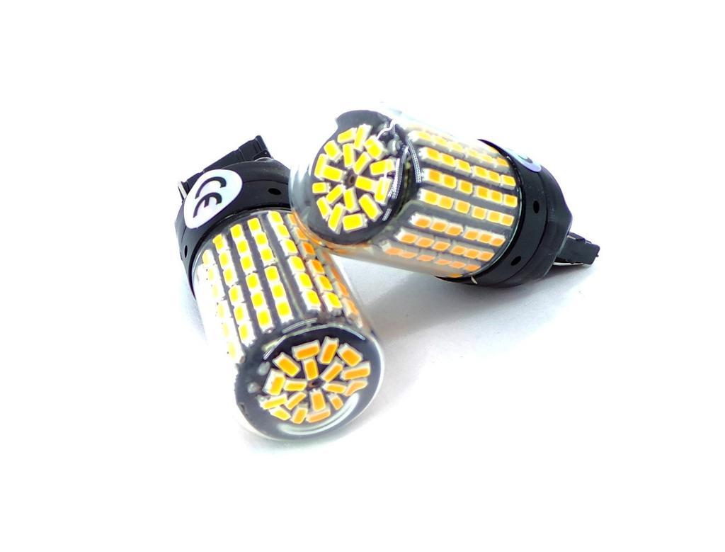 W21W LED Bulbs 2x 7440 12-24V CANBUS Orange PREMIUM Off-Road