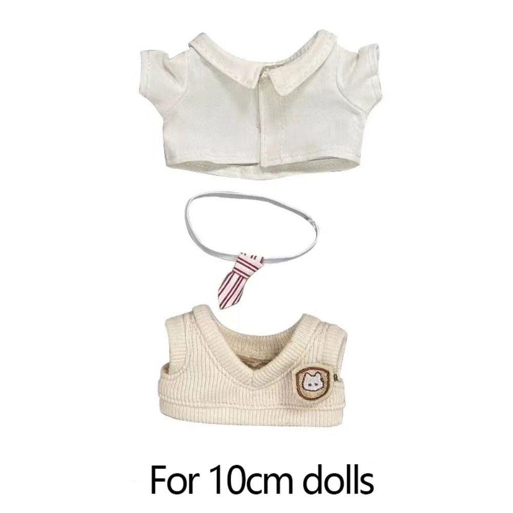 Tie Plush Dolls Clothes Kawaii Doll Handmade Clothes Only Selling Clothes Doll Vest Set Gift