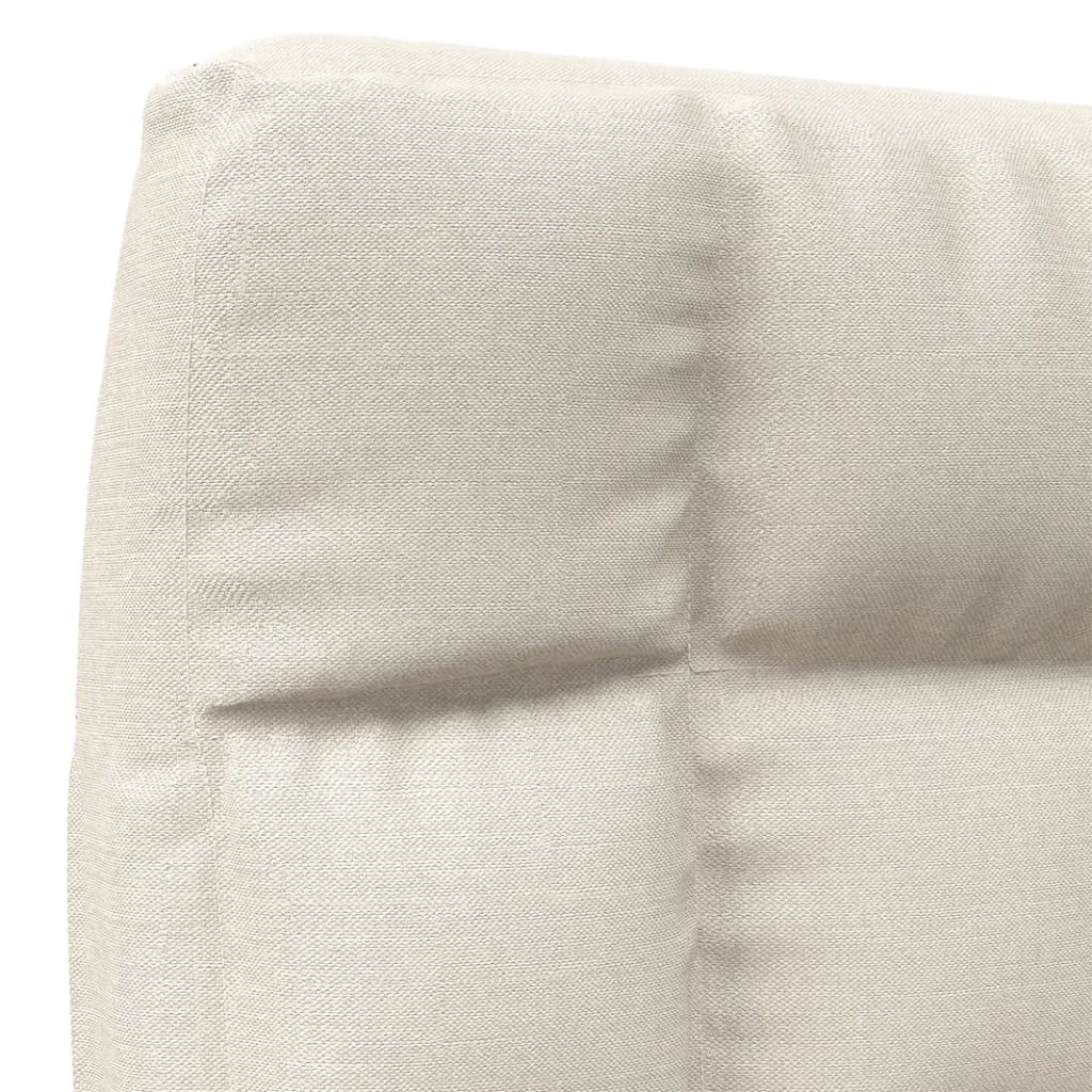 Floor Chair Foldable Cream Fabric