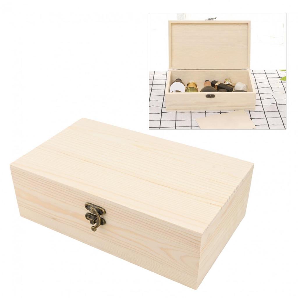 Wooden Storage Box Storage Wooden Box 1PC Craft Projects