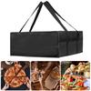 Insulated Bag with Handle Waterproof Nonwoven Fabric Pizza Delivery Bag Portable Food Warmer for Outdoor Picnics