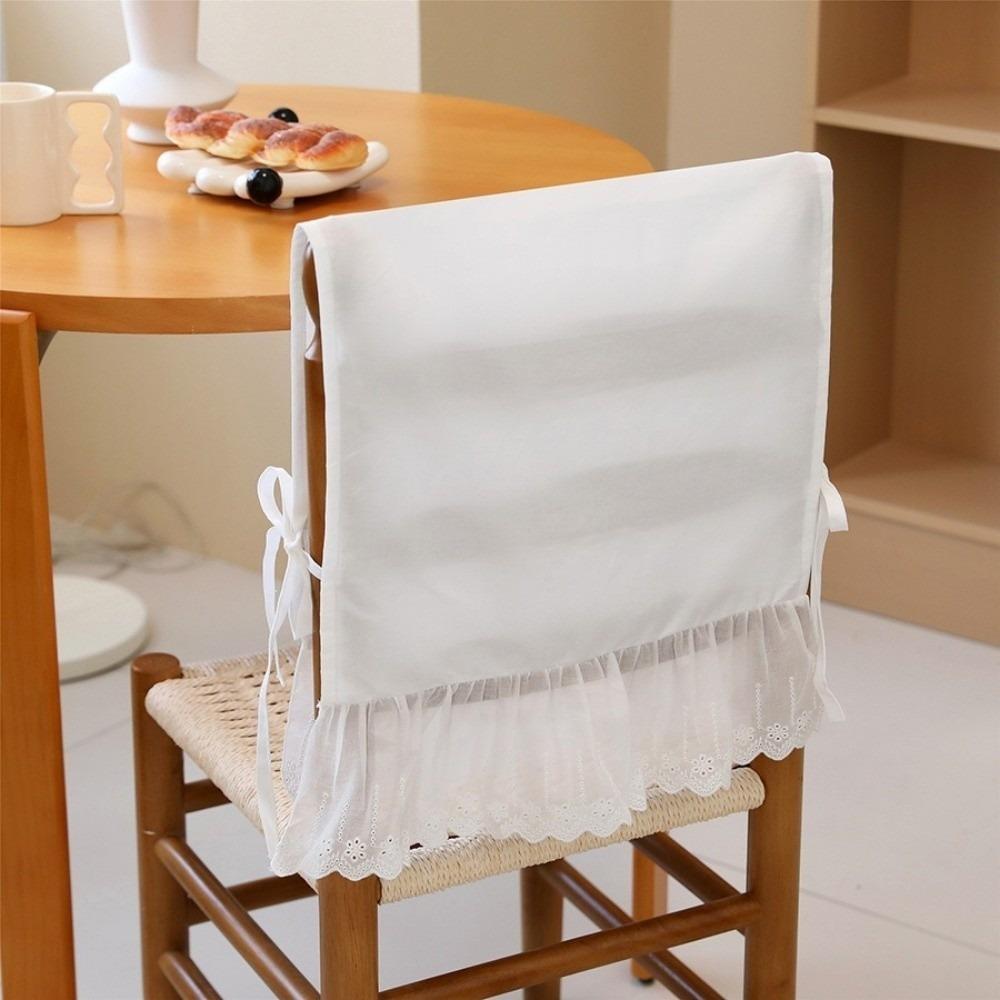 White Chair Back Cover Household Chair Backrest Cover Simple Chair Covers Wedding Decoration