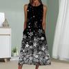 Summer Fashion Sexy Sleeveless Dress Soft Casual 3D Falling Flowers Print Dress Sleeveless Sling Dress